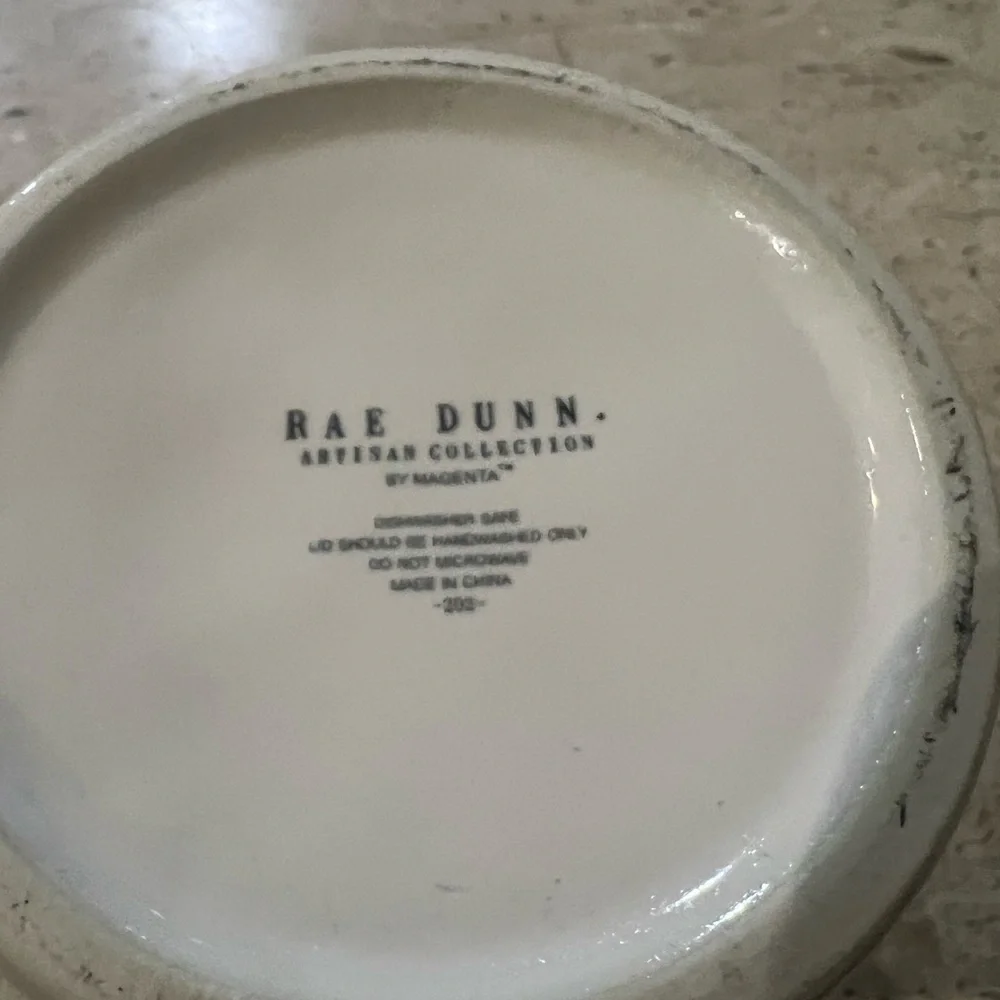 Rae Dunn “Queen Bee” Artisan Collection Canister with Yellow Handled Lid